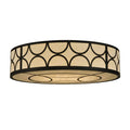 Meyda Tiffany Revival Deco Cilindro 8 Light 48" Wide Flush Mount Drum Ceiling Fixture