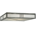 Meyda Tiffany Whitewing 4 Light 36" Wide Flush Mount Square Ceiling Fixture - Blackened Pewter Finish - GU24 Bulb Base
