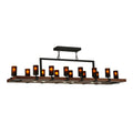 Meyda Tiffany Grand Terrace 20 Light 72" Wide Wrought Iron Candle Style Chandelier