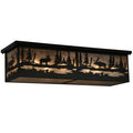 Meyda Tiffany Moose Atake Flush Mount Ceiling Fixture