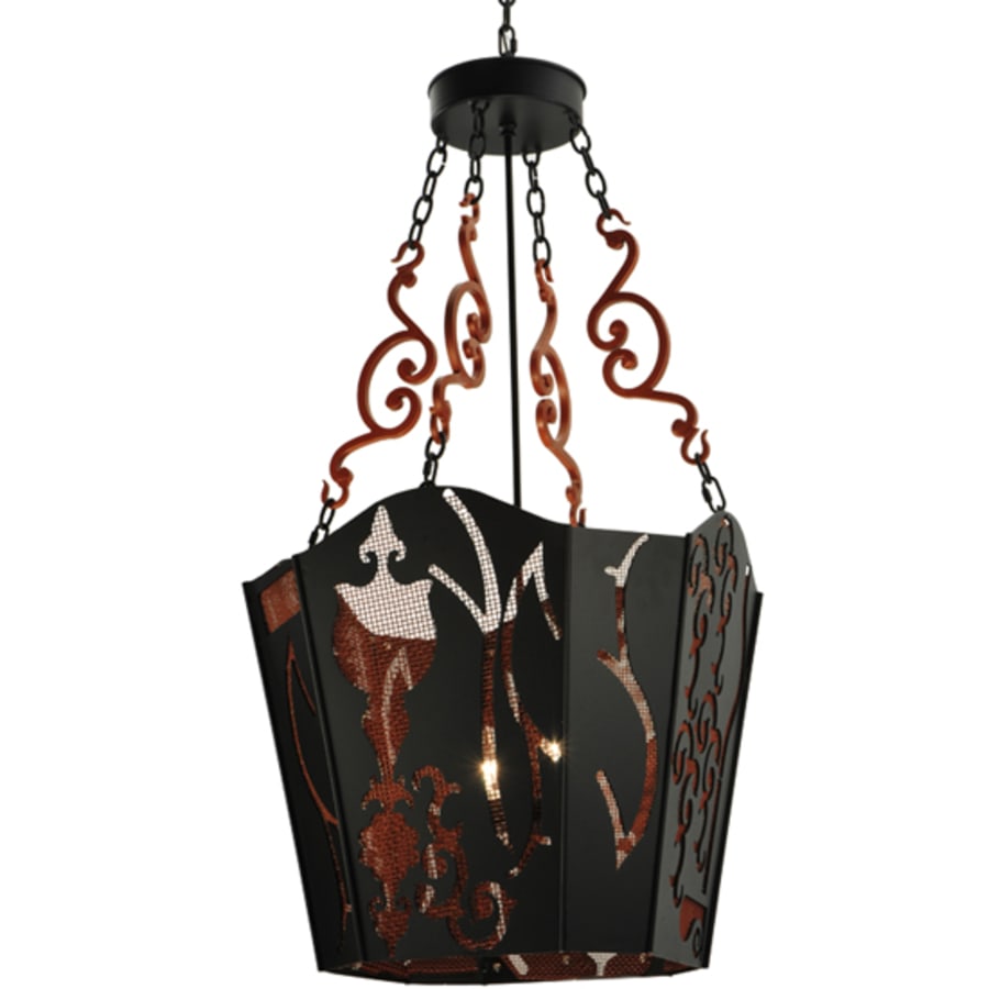 Meyda Tiffany Panier Wasre 4 Light 26" Wide Taper Candle Pendant