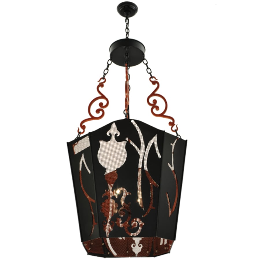 Meyda Tiffany Panier Wasre 4 Light 26" Wide Taper Candle Pendant