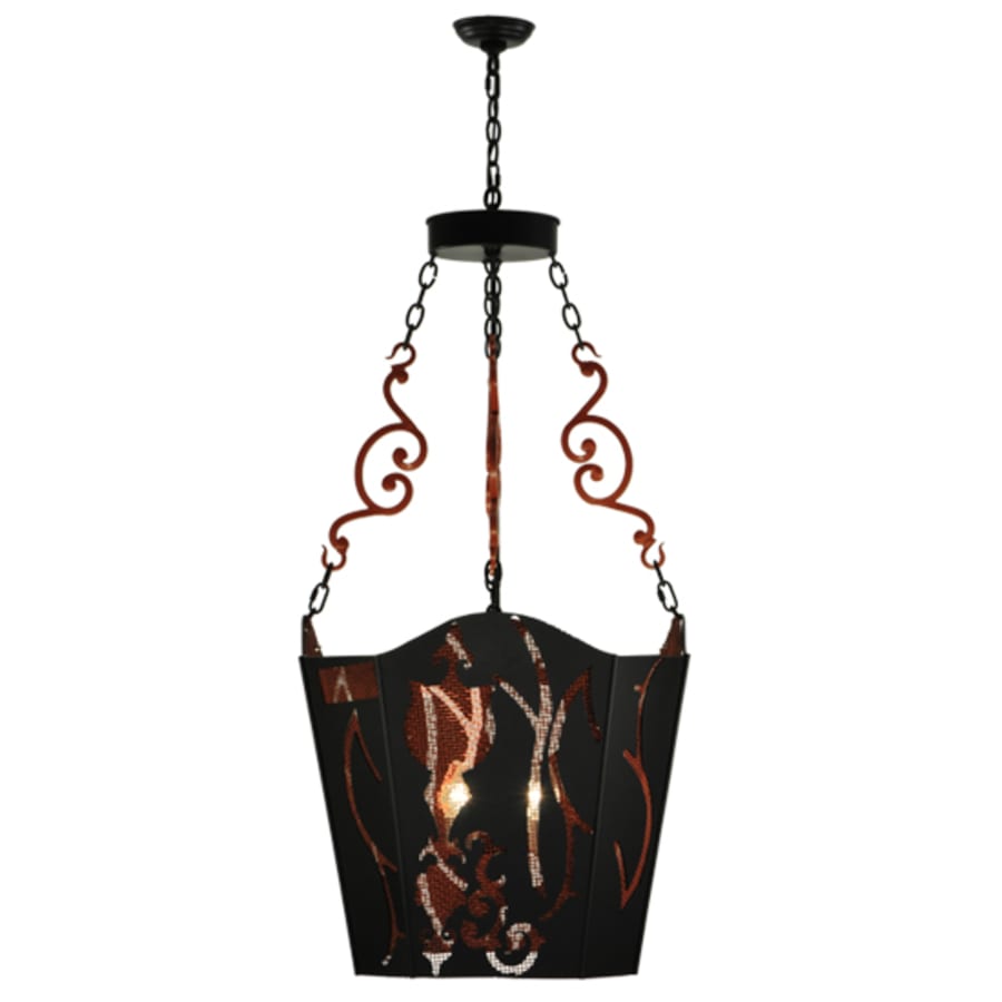 Meyda Tiffany Panier Wasre 4 Light 26" Wide Taper Candle Pendant