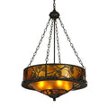Meyda Tiffany Whispering Pines 4 Light 24" Wide Pendant