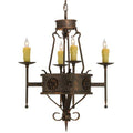Meyda Tiffany Lorenzo 4 Light 24" Wide Taper Candle Style Chandelier