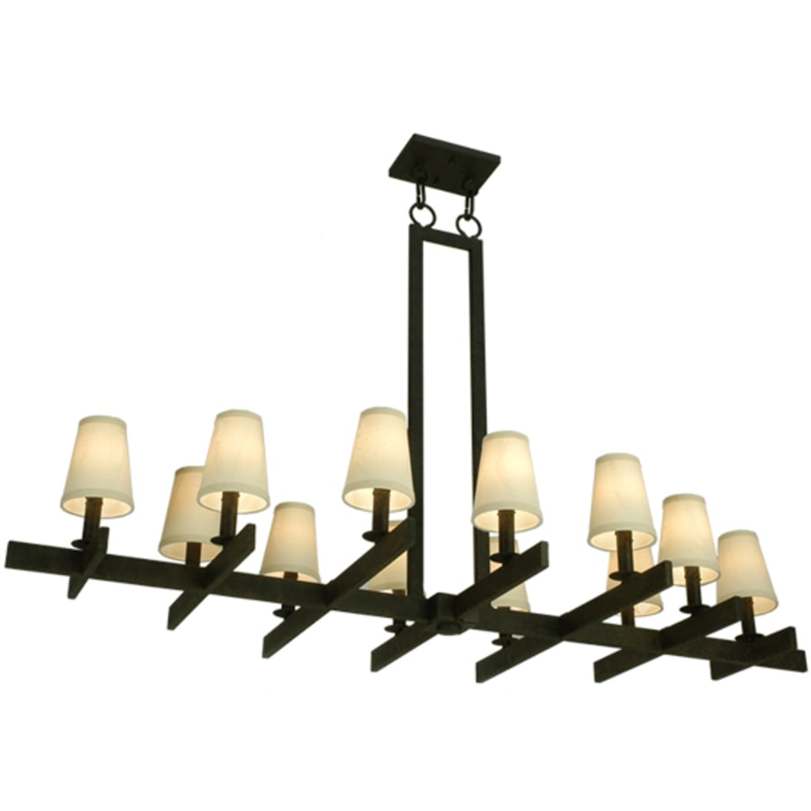Meyda Tiffany Dante 12 Light 54" Wide Linear Chandelier
