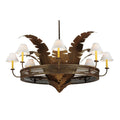 Meyda Tiffany Banana Bamboo 6 Light 59" Wide Chandelier