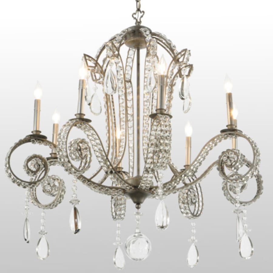 Meyda Tiffany Lucerne 8 Light 40" Wide Crystal Candle Style Chandelier