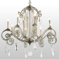 Meyda Tiffany Lucerne 8 Light 40" Wide Crystal Candle Style Chandelier