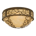 Meyda Tiffany Lilliana 3 Light 21" Wide Flush Mount Bowl Ceiling Fixture