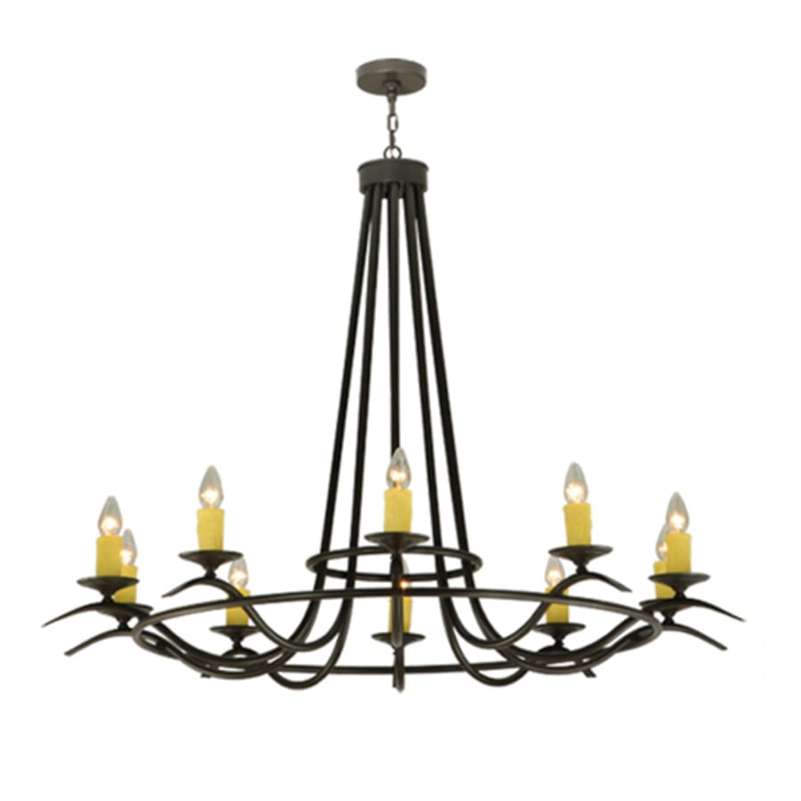 Meyda Tiffany Octavia 10 Light 58" Wide Taper Candle Style Chandelier