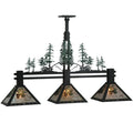 Meyda Tiffany Winter Pine 3 Light 45" Wide Linear Pendant