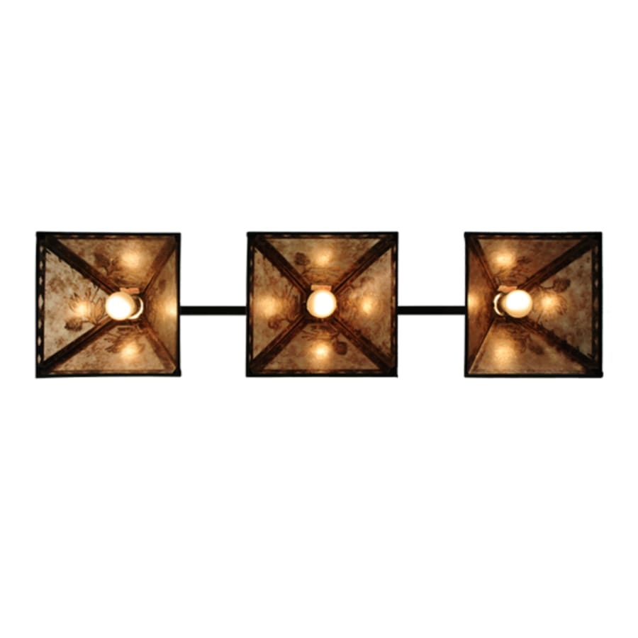 Meyda Tiffany Winter Pine 3 Light 45" Wide Linear Pendant