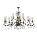 Meyda Tiffany Windsor 14 Light 50" Wide Crystal Candle Style Chandelier