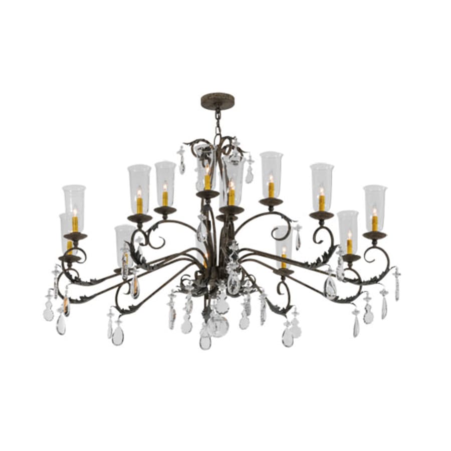 Meyda Tiffany Windsor 14 Light 50" Wide Crystal Candle Style Chandelier