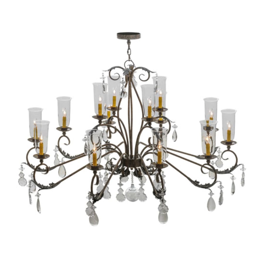 Meyda Tiffany Windsor 14 Light 50" Wide Crystal Candle Style Chandelier
