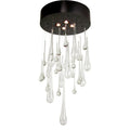 Meyda Tiffany Teardrop 4 Light 20" Wide Flush Mount Ceiling Fixture
