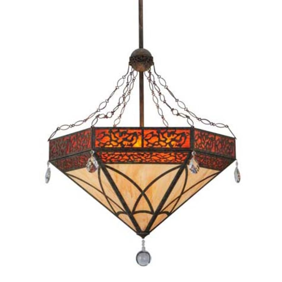Meyda Tiffany Larkfield 6 Light 37" Wide Crystal Pendant