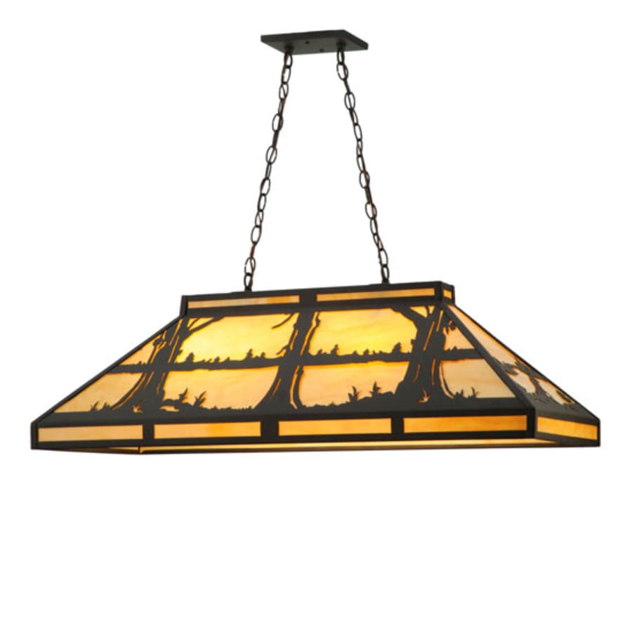 Meyda Tiffany Quiet Pond 6 Light 40" Wide Linear Pendant