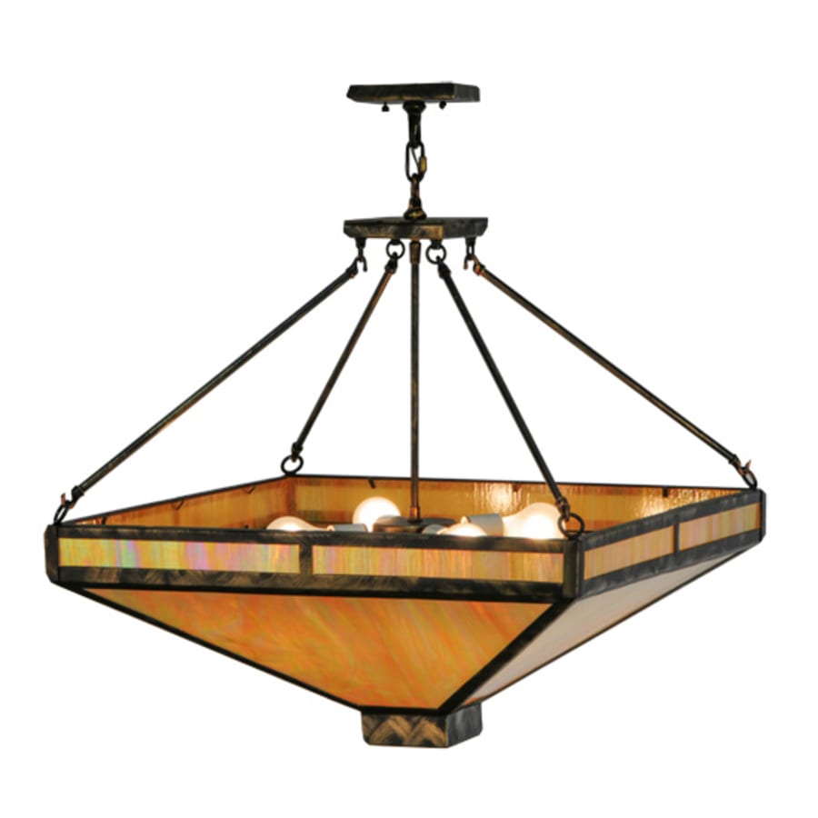 Meyda Tiffany Whitewing 4 Light 36" Wide Pendant