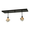 Meyda Tiffany Metro 2 Light 14" Wide Abstract Multi Light Pendant