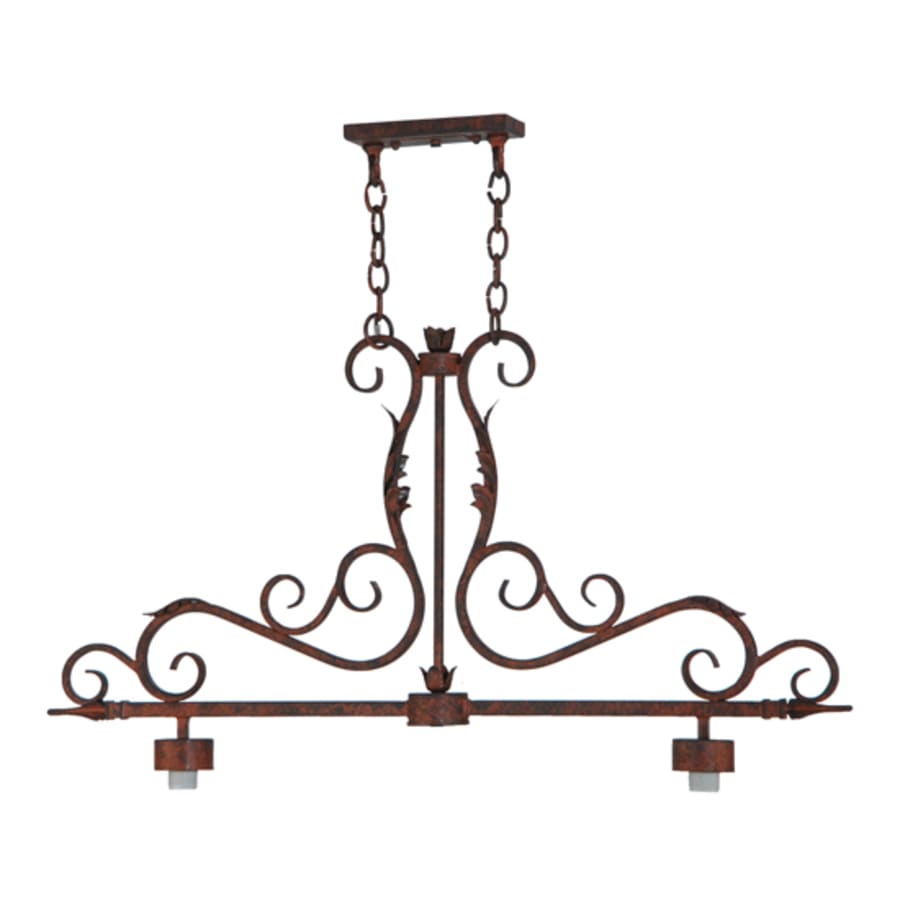 Meyda Tiffany Zamora 2 Light 40" Wide Linear Pendant