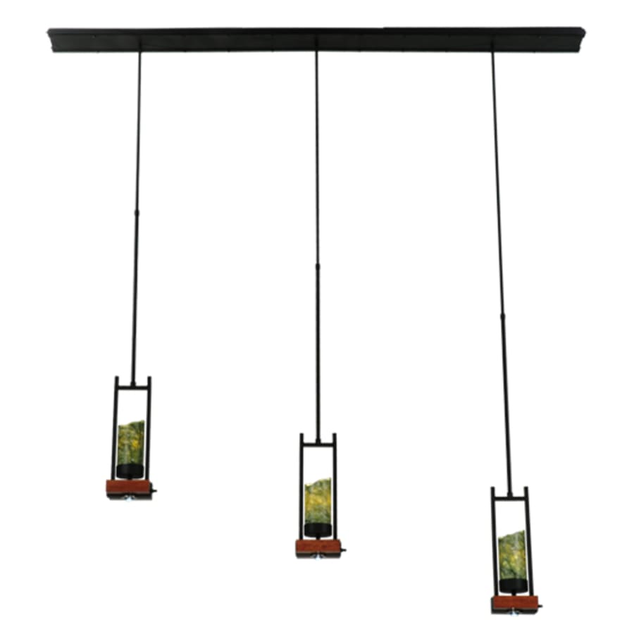 Meyda Tiffany Grand Terrace 3 Light 6" Wide Pillar Candle Multi Light Pendant