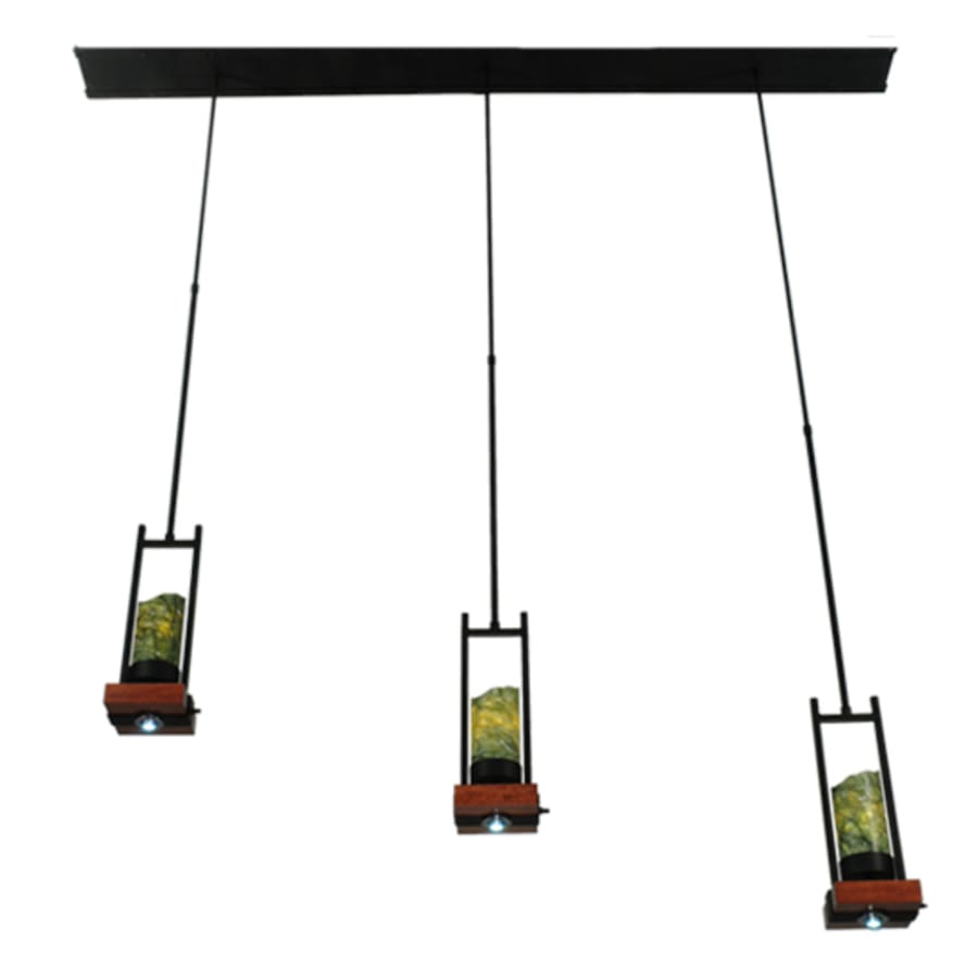 Meyda Tiffany Grand Terrace 3 Light 6" Wide Pillar Candle Multi Light Pendant