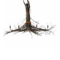 Meyda Tiffany Long Twigs 6 Light 36" Wide Ring Chandelier