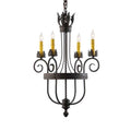 Meyda Tiffany Antonia 4 Light 19" Wide Taper Candle Multi Light Pendant