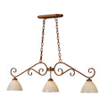 Meyda Tiffany Mona 3 Light 49" Wide Linear Pendant