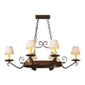 Meyda Tiffany Hand forged 6 Light 32" Wide Ring Chandelier