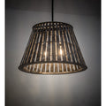 Meyda Tiffany Peach Basket 2 Light 31" Wide Wood Pendant