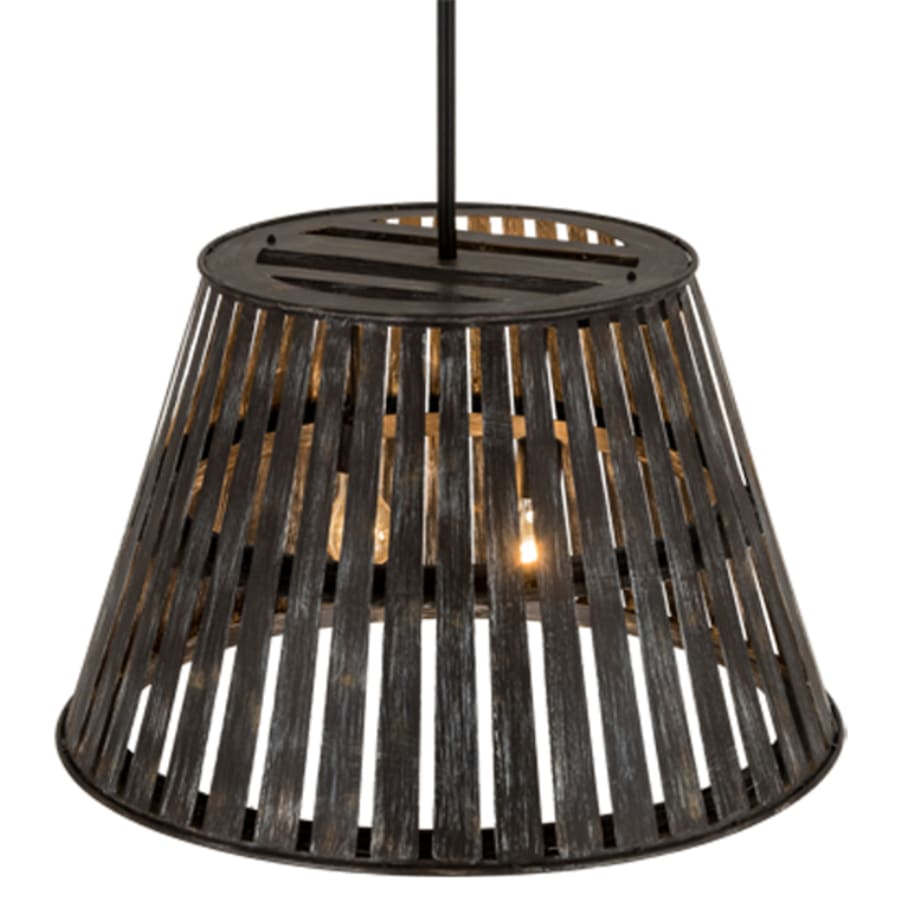 Meyda Tiffany Peach Basket 2 Light 31" Wide Wood Pendant