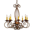 Meyda Tiffany Elisha 8 Light 26" Wide Taper Candle Style Chandelier