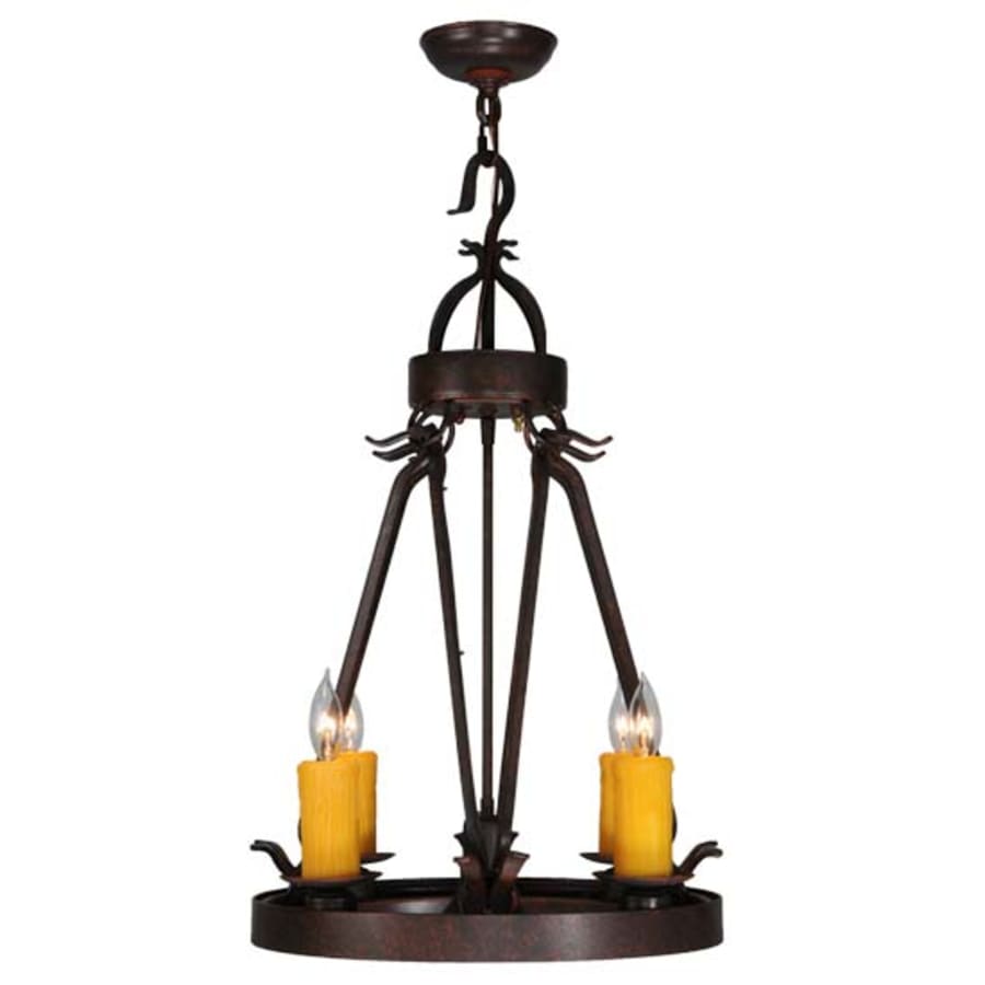 Meyda Tiffany Lakeshore 4 Light 19" Wide Taper Candle Multi Light Pendant