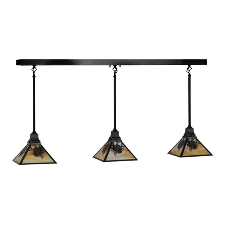 Meyda Tiffany Winter Pine 3 Light 5" Wide Multi Light Pendant