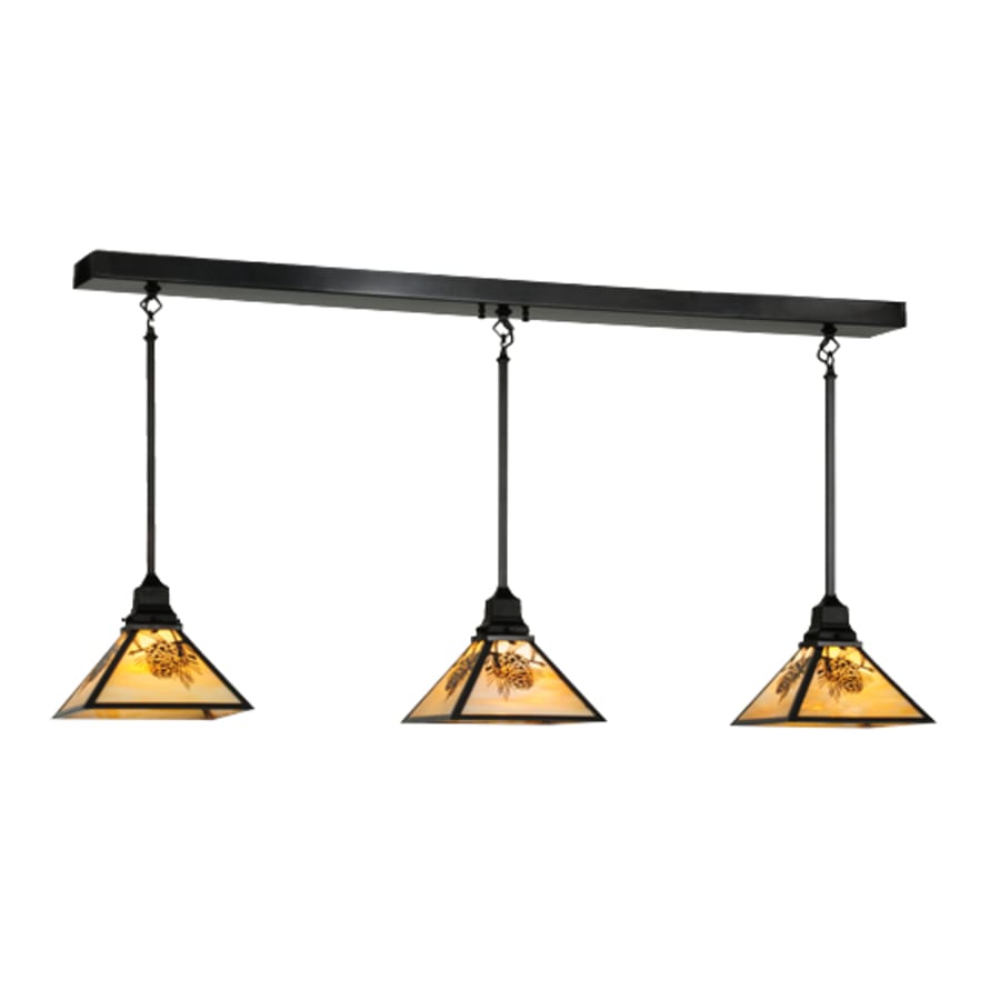 Meyda Tiffany Winter Pine 3 Light 5" Wide Multi Light Pendant