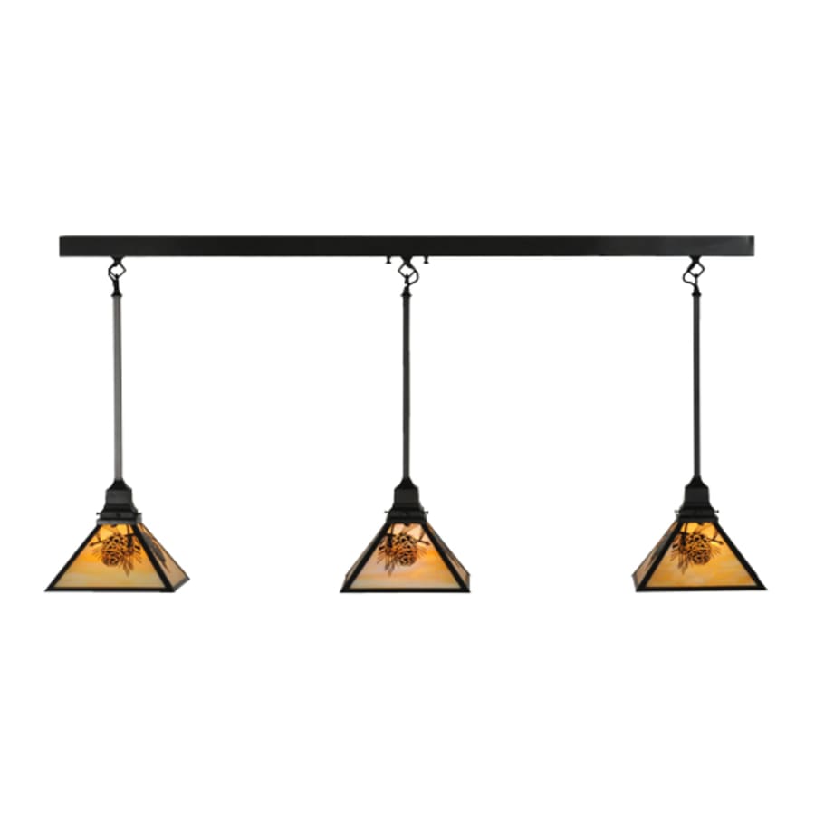 Meyda Tiffany Winter Pine 3 Light 5" Wide Multi Light Pendant