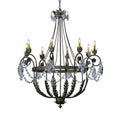 Meyda Tiffany Antonia 8 Light 43" Wide Crystal Candle Style Chandelier