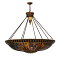 Meyda Tiffany Fleur-de-lis 8 Light 45" Wide Pendant