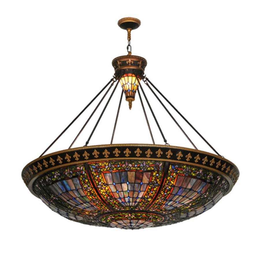 Meyda Tiffany Fleur-de-lis 8 Light 45" Wide Pendant
