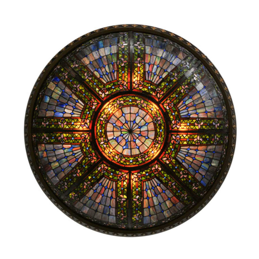 Meyda Tiffany Fleur-de-lis 8 Light 45" Wide Pendant