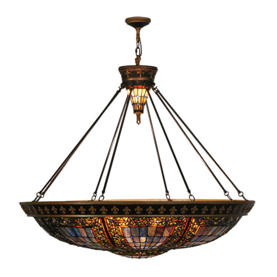 Meyda Tiffany Fleur-de-lis 8 Light 45" Wide Pendant