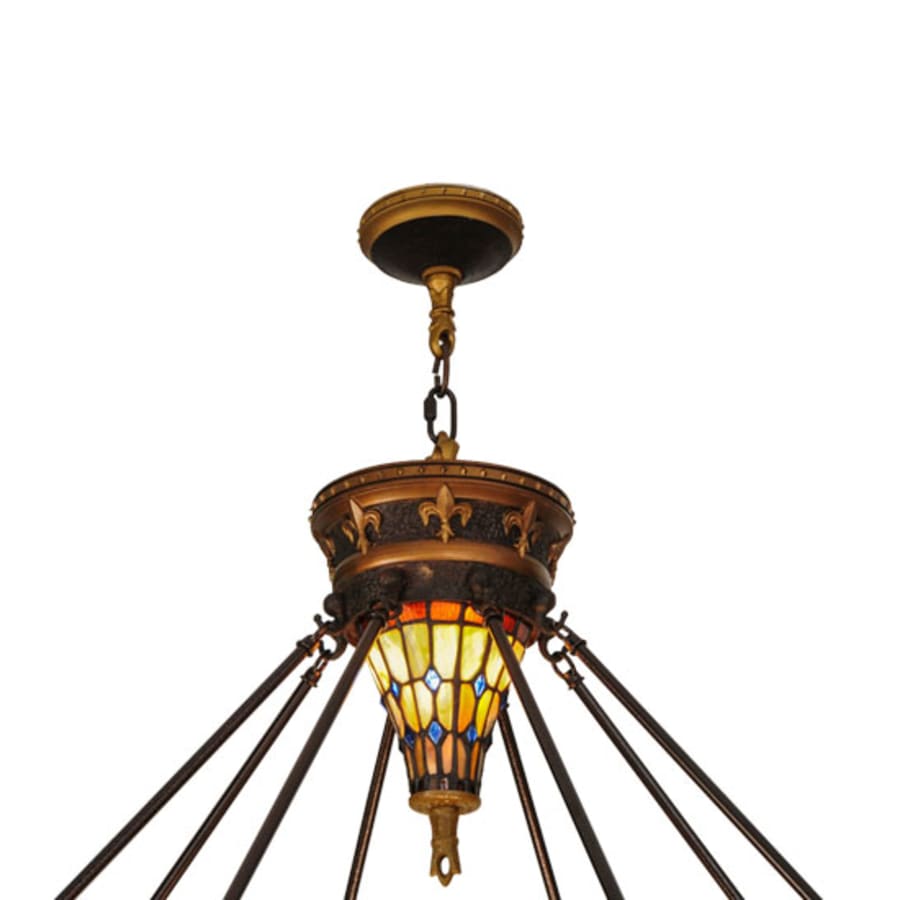 Meyda Tiffany Fleur-de-lis 8 Light 45" Wide Pendant