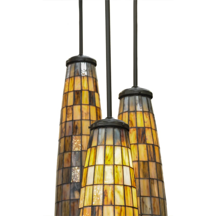 Meyda Tiffany Checkers 7 Light 46" Wide Multi Light Pendant