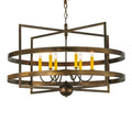 Meyda Tiffany Aldari 6 Light 36" Wide Taper Candle Style Chandelier