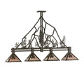 Meyda Tiffany Tall Pines 4 Light 60" Wide Linear Pendant