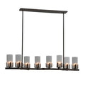 Meyda Tiffany Long Cero 8 Light 53" Wide Linear Chandelier