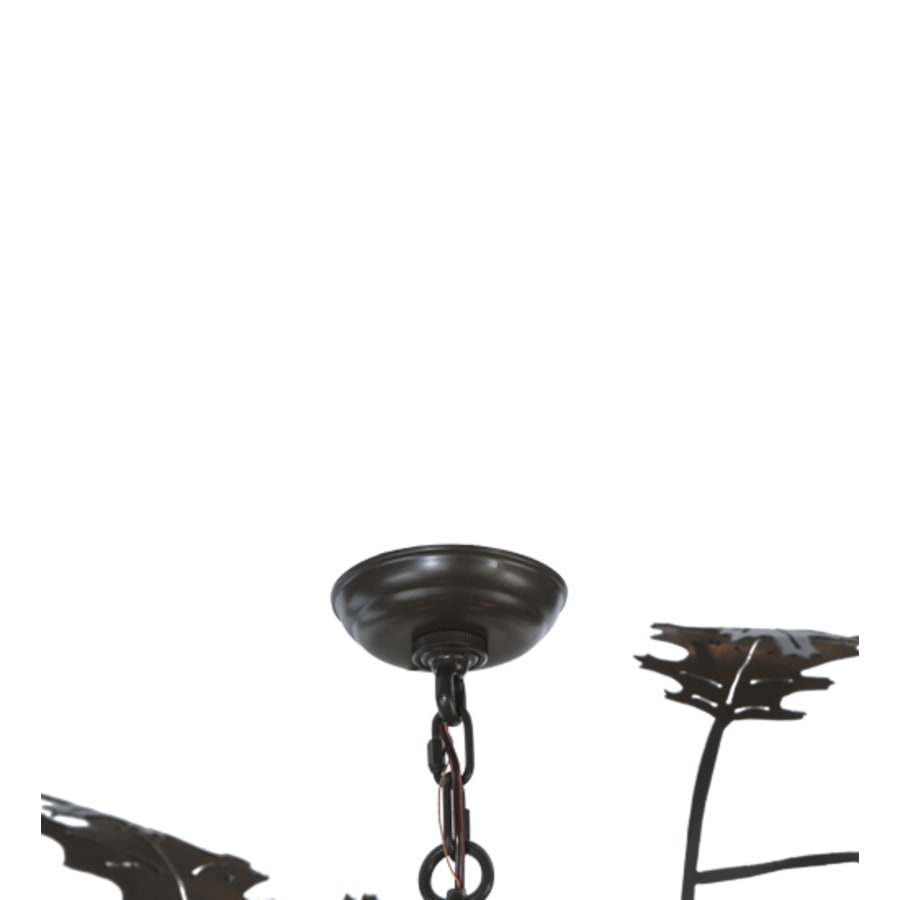 Meyda Tiffany Greenbriar Oak 6 Light 52" Wide Pendant